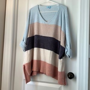 Oversized striped sweater